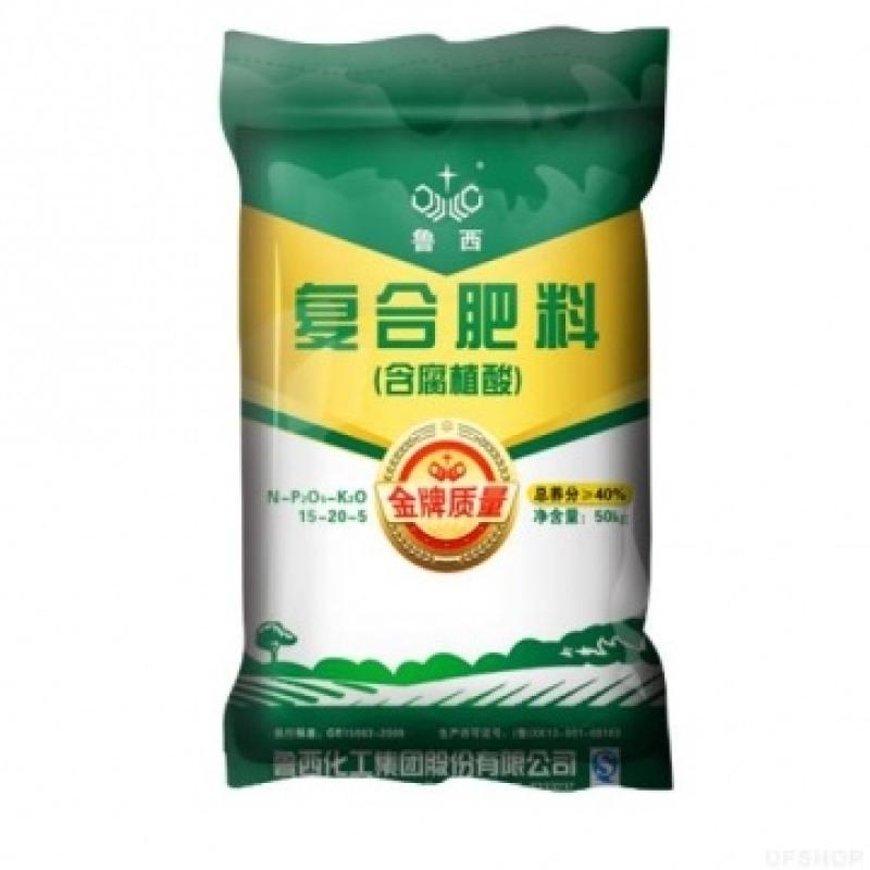 鲁西复合肥料(含腐植酸)化肥15-20-5(50kg)