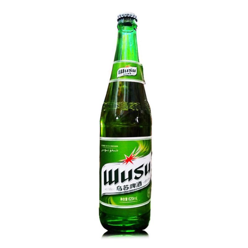 乌苏啤酒 新疆特产乌苏啤酒620ml/瓶 玻璃瓶绿乌苏啤酒