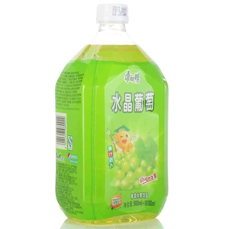 康师傅 水晶葡萄 果汁饮品饮料 一瓶装1000ml